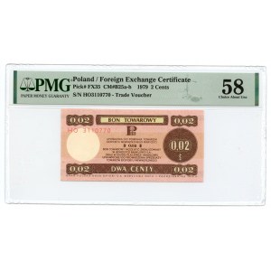 PEWEX 2 centy 1979 (mały) seria HO - PMG 58