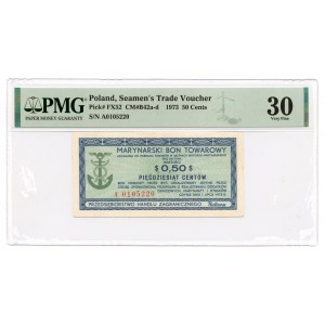 BALTONA 50 Cents 1973 - PMG 30 - 2. maximale Note