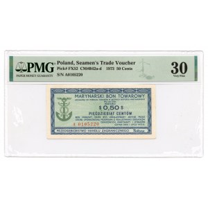 BALTONA 50 centów 1973 - PMG 30 - 2-ga max nota