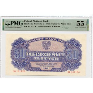 50 Gold - 1944 ...owe - BA Serie - PMG 55 EPQ