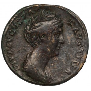 Römisches Reich, Sesterz, Faustina die Ältere gest. 141 n. Chr., Zeit des Antoninus Pius 138 - 161 n. Chr.