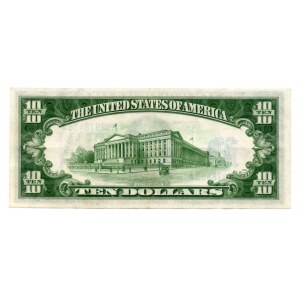 USA - 10 dolarów 1934 - Silver Certyficate