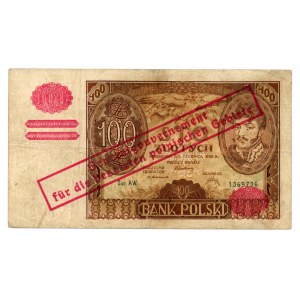 100 Zloty 1932 - Serie AW - falscher Aufdruck