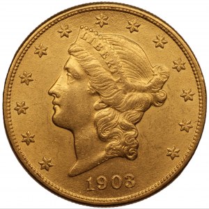 USA 20 dolarů 1903 (S) Belgičan