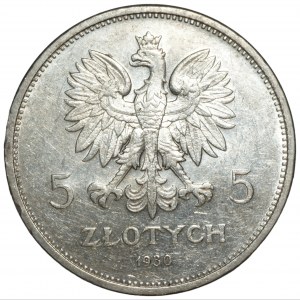 5 złotych 1930 - Sztandar