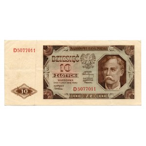 10 złotych 1948 - seria D