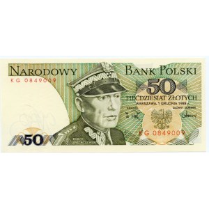 50 złotych 1988 - seria KG