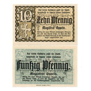 DEUTSCHLAND - Oppeln Stadt - 10 und 50 Pfennig 1920