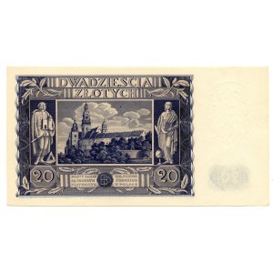 20 złotych 1936 - seria AO