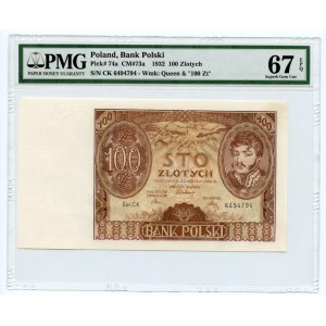100 złotych 1934 - seria CK - PMG 67 EPQ