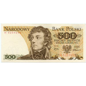 500 Zloty 1974 - Serie H