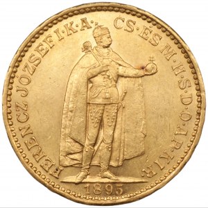 WĘGRY - 20 koron 1895 - Au 900, waga 6,76 g.