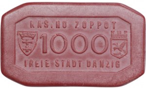 Wolne Miasto Gdańsk - Kasyno Sopot - żeton 1 000 guldenów