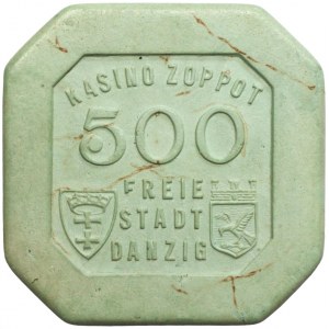 Wolne Miasto Gdańsk - Kasyno Sopot - żeton 500 guldenów