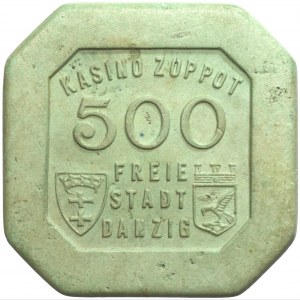 Wolne Miasto Gdańsk - Kasyno Sopot - żeton 500 guldenów