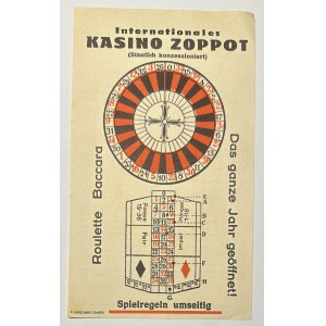 Internationales KASINO ZOPPOT - Internationales Casino Sopot Informationsbroschüre in Deutsch