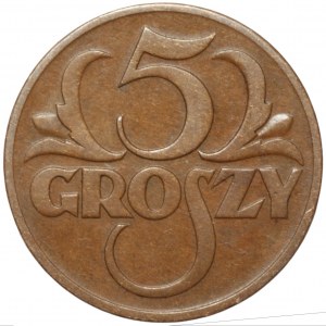 5 Groszy 1934 - der seltenste Jahrgang der 5 Groszy-Münzen der Zweiten Republik Polen