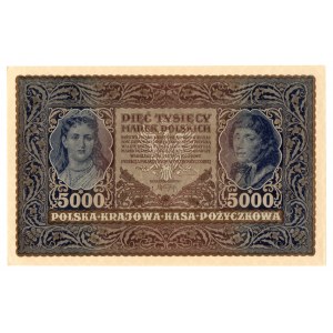 5,000 Polish marks 1920 - III Series G