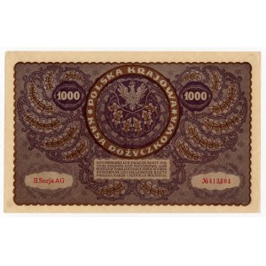1,000 Polish marks 1919 - II SERJA AG