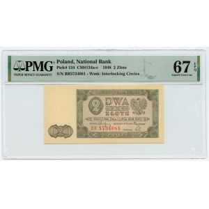 2 Gold 1948 - BR-Serie - PMG 67 EPQ