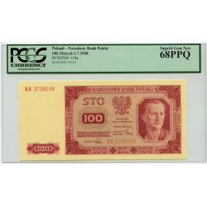 100 zloty 1948 - KR series - PCCS 68 PPQ