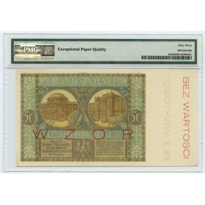 50 złotych 1925 - seria A - WZÓR/SPECIMEN - PMG 63 EPQ