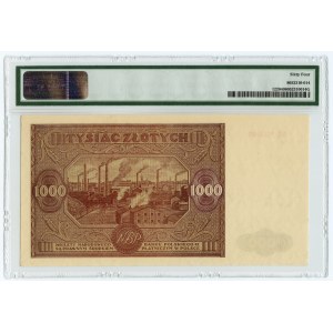 1000 złotych 1946 - seria AA - PMG 64