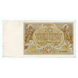 10 złotych 1929 - seria GI