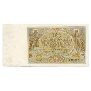 10 złotych 1929 - seria GD.