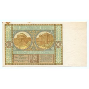 50 złotych 1929 - Ser. CS