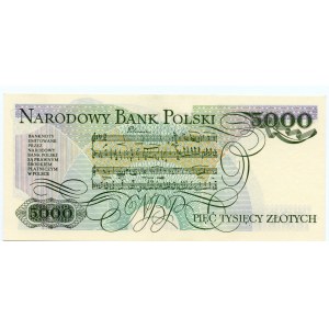 5000 złotych 1986 - seria BT