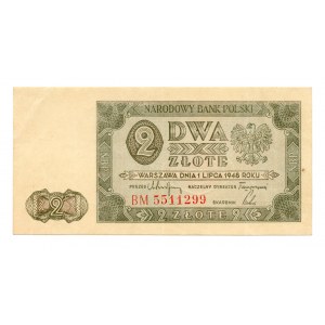 2 złote 1948 - seria BM