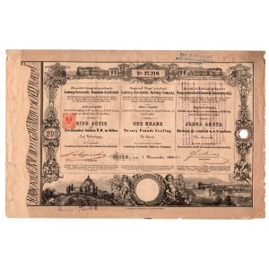 Lviv Chernivtsi Railway Society 1st issue - 200 Rhine gold in silver