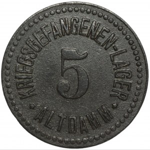 Pommersches Kriegsgefangenenlager Altdamm (Szczecin Dąbie) 5 fenig.