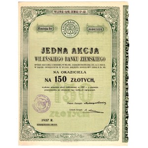 Vilnius Land Bank, 1937, Em. 1 - 150 Zloty