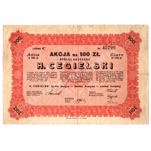 H. Cegielski, 01.04.1929 - 100 złotych