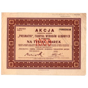 Pneumatyk, Poznań 16.02.1921 - 1000 mkp