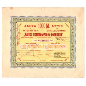 Bank Handlowy w Poznaniu, 01.06.1917 - 1000 mkp.- RZADKOŚĆ