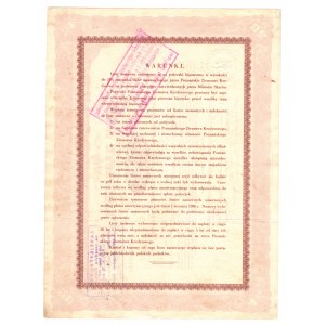 Poznański Ziemstwo Kredytowe, 4.5% dollar pledge letter in gold,