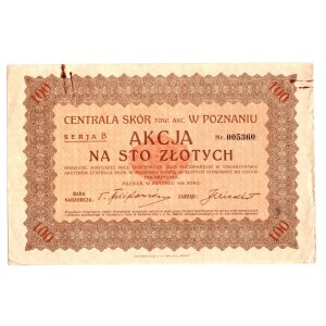 Centrala Skór w Poznaniu, 04.1926