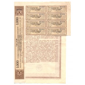 3% Państwowej Renty Ziemskiej 1933, Obligacja na 1000 zł