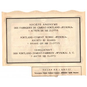 Towarzystwo Fabryk Portland-Cementu Wysoka, 1 x 100 złotych