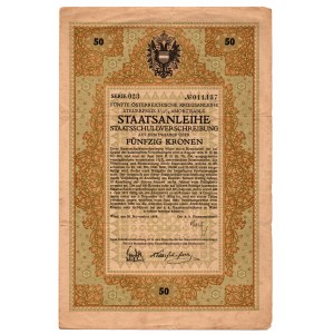 Austria - Pożyczka Wojenna na 50 koron 1916r
