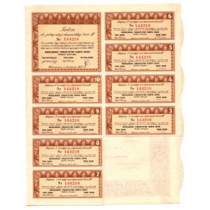 Verein der Warschauer Zuckerfabrik - 1 x 100 Zloty 1937