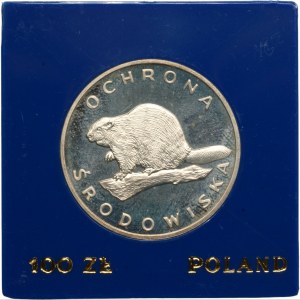 Ochrona Środowiska - 100 złotych 1978 - Bóbr