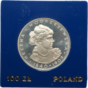 100 złotych 1975 - Helena Modrzejewska