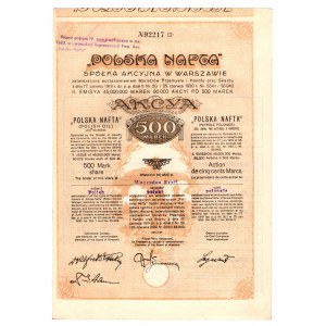 Polska Nafta S.A., 500 mkp, II. Emisya 31.03.1920r.