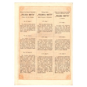 Polska Nafta S.A., 500 mkp, II. Emisya 31.03.1920r.
