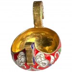 Carska Rosja - pięknie wykonany łabędź srebro złocone 1896