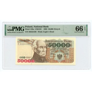 50.000 PLN 1993 - Serie S - PMG 66 EPQ